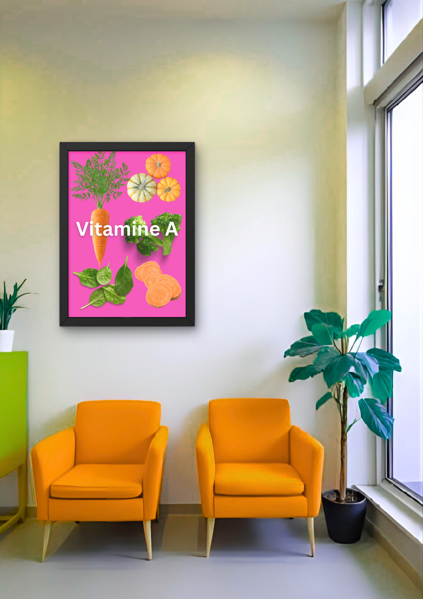 VITAMINE A - Affiche A2 encadrée
