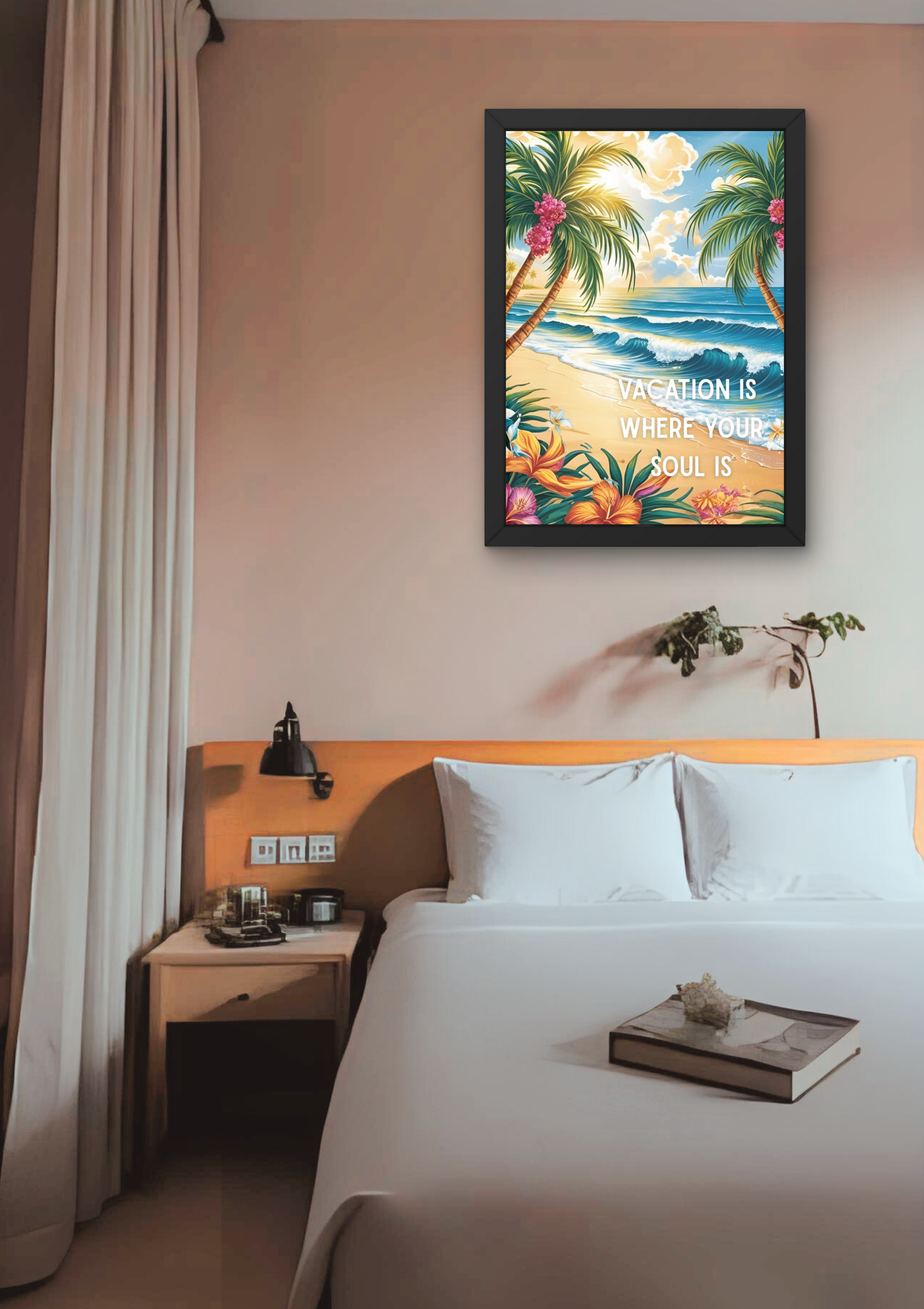 WHERE YOUR SOUL IS tropicana - Affiche A2 encadrée