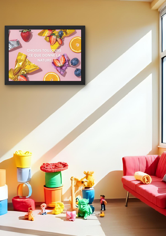 BONBONS -  Affiche A2 encadrée