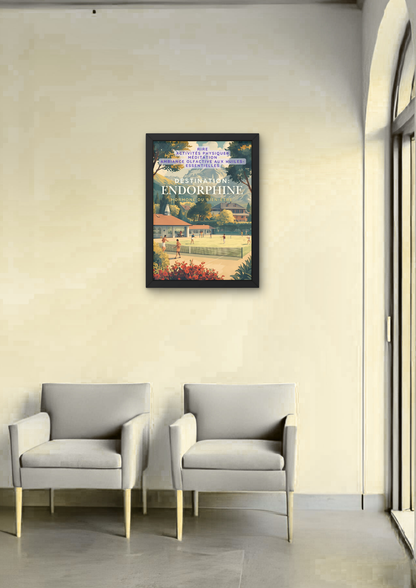 DESTINATION ENDORPHINE -  Affiche A2 encadrée