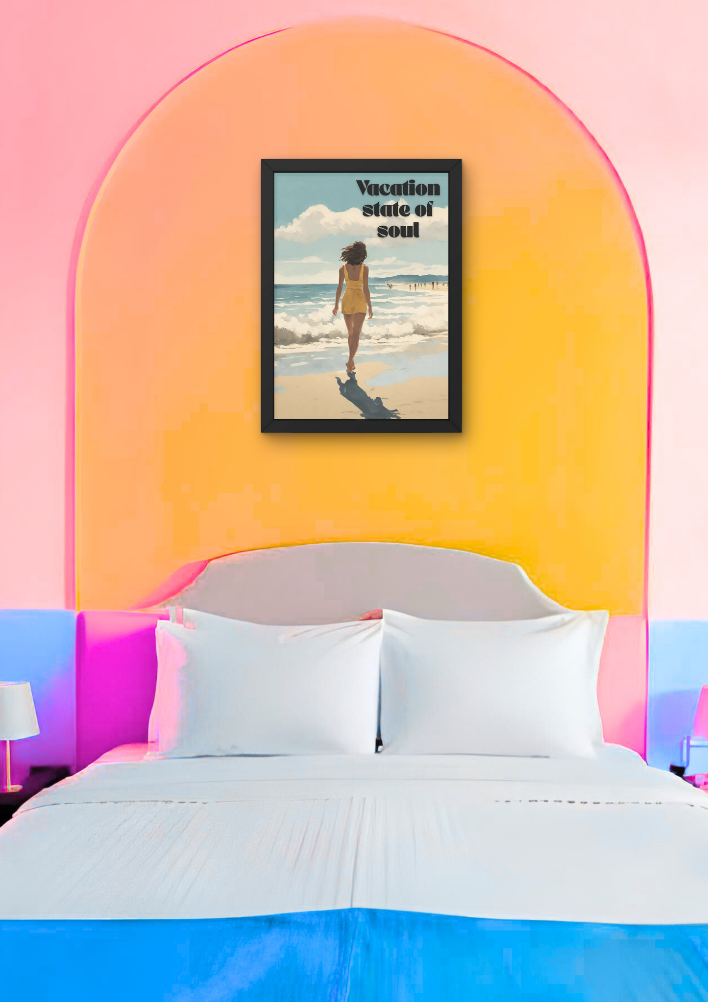 VACATION STATE OF SOUL sea breeze -  Affiche A2 encadrée